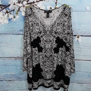 INC International Concepts 3/4Sleeve Blouse| Sz 3X